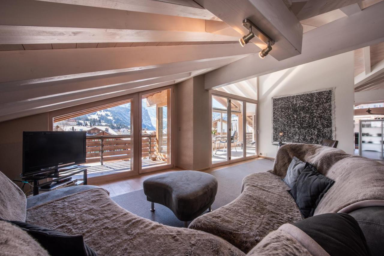 Chalet Schneehoren Penthouse Wengen Exterior photo