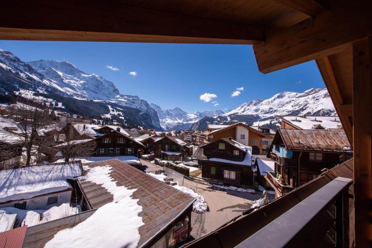 Chalet Schneehoren Penthouse Wengen Exterior photo